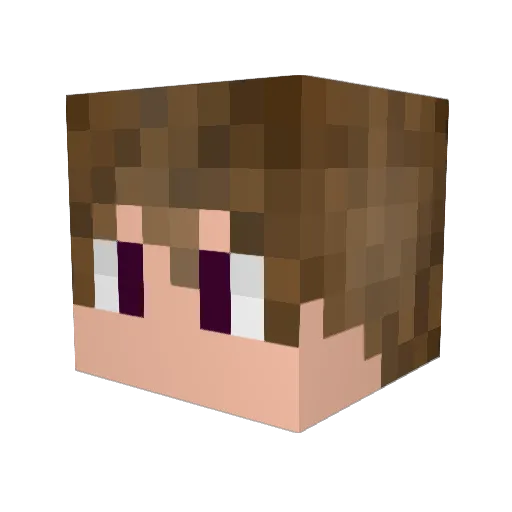 zDoozZ Minecraft avatar head, 3D render