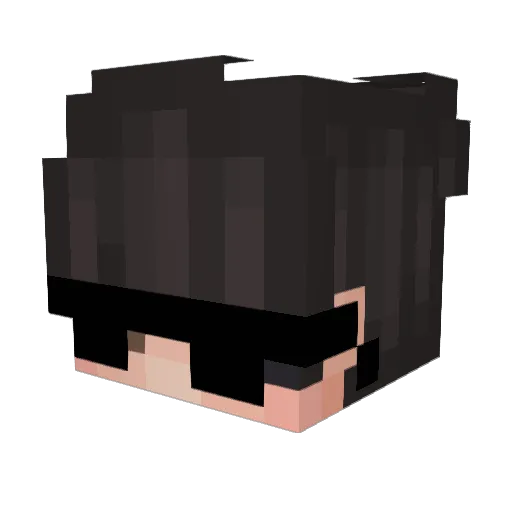 zDqrkFT Minecraft avatar head, 3D render