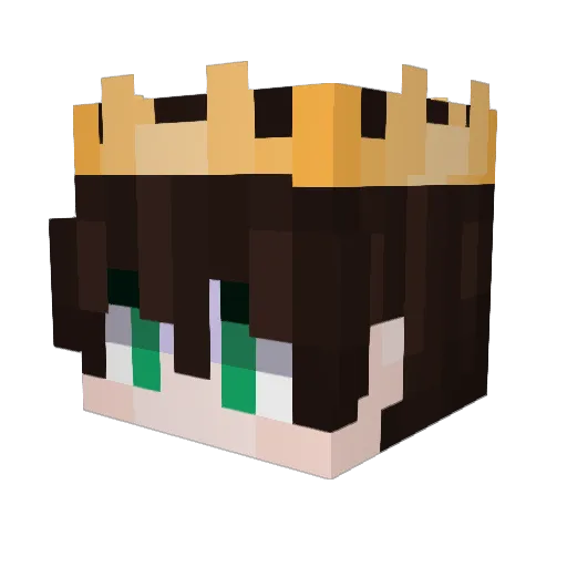 zDqrling Minecraft avatar head, 3D render
