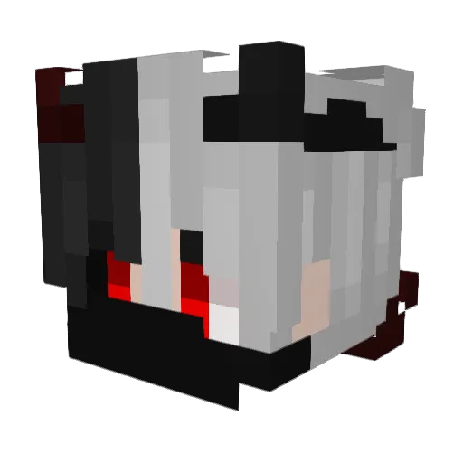 zDrafho Minecraft avatar head, 3D render