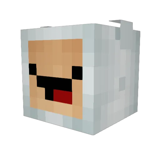 zDroox Minecraft avatar head, 3D render