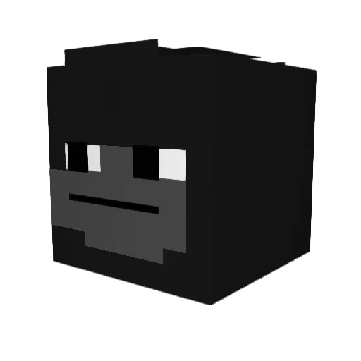 zDuduCombo Minecraft avatar head, 3D render