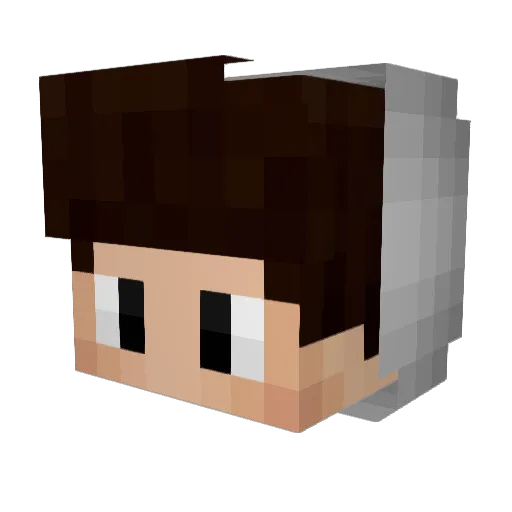 zDxmian Minecraft avatar head, 3D render