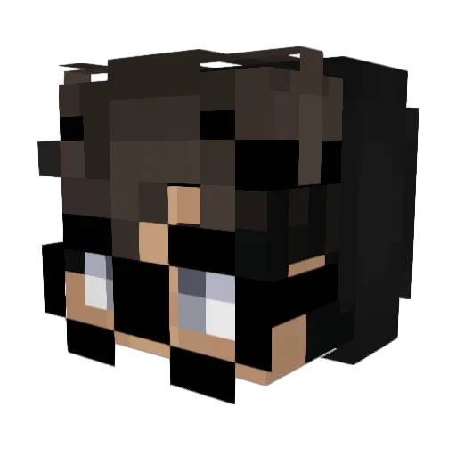 zEdUBR_ Minecraft avatar head, 3D render