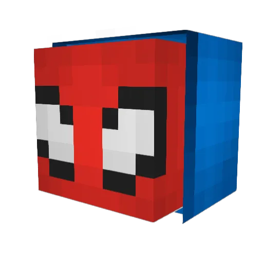 zEduMC Minecraft avatar head, 3D render