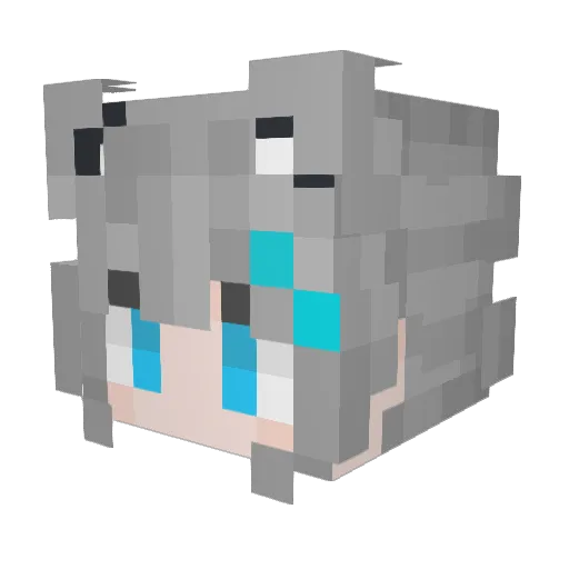 zEe686 Minecraft avatar head, 3D render