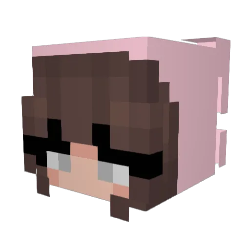 zEventPvP_ Minecraft avatar head, 3D render