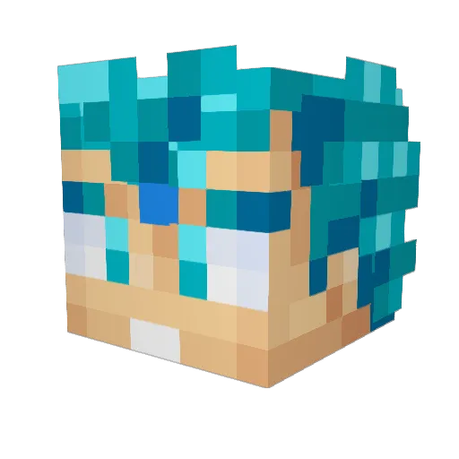 zExzzzyyy Minecraft avatar head, 3D render