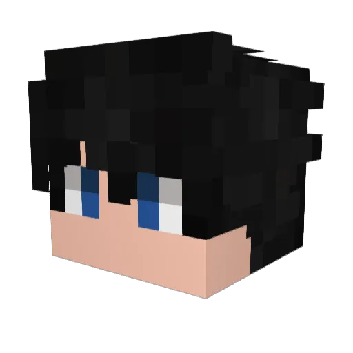 zF4rk Minecraft avatar head, 3D render