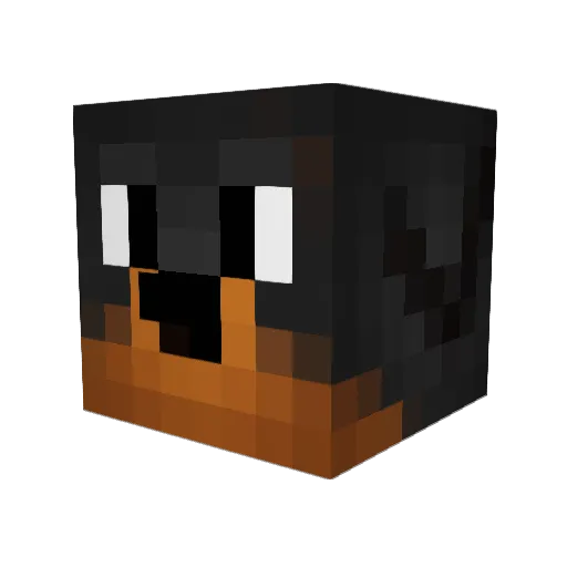 zFaelMasTriste Minecraft avatar head, 3D render