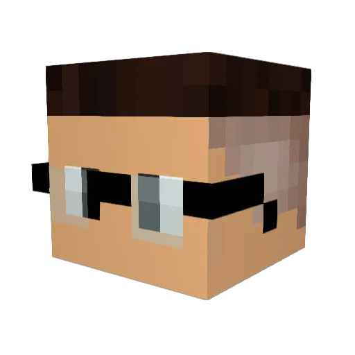 zFalconBr Minecraft avatar head, 3D render
