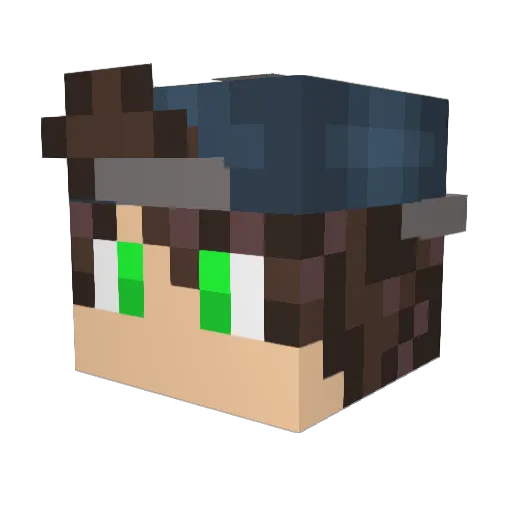 zFallout Minecraft avatar head, 3D render