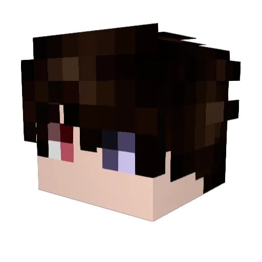 zFeels Minecraft avatar head, 3D render