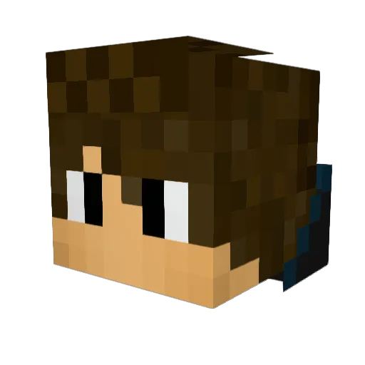 zFelipeSS Minecraft avatar head, 3D render