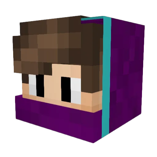 zFeniix Minecraft avatar head, 3D render