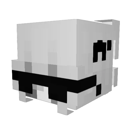 zFentanilo Minecraft avatar head, 3D render