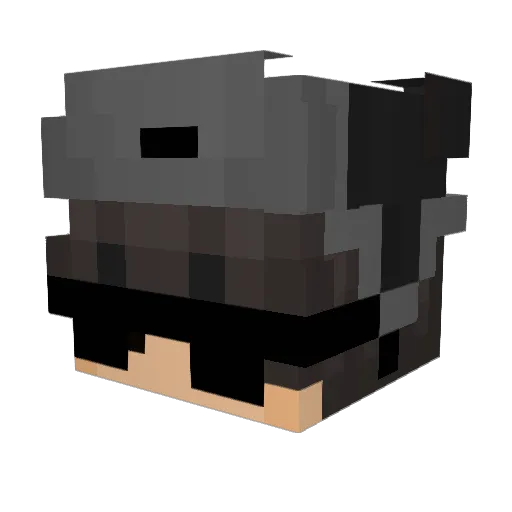zFex_ Minecraft avatar head, 3D render