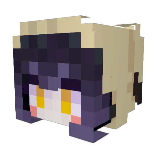 zFizure Minecraft avatar head, 3D render
