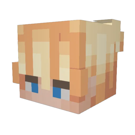 zFlexus Minecraft avatar head, 3D render