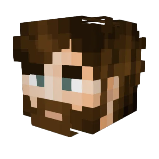 zFrankkk Minecraft avatar head, 3D render
