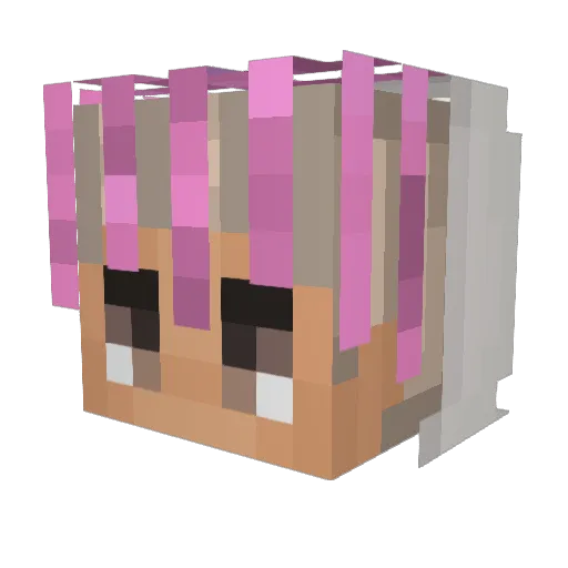 zFreshASF Minecraft avatar head, 3D render