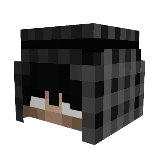 zFright Minecraft avatar head, 3D render