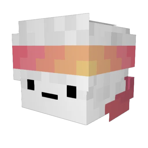 zFrozenSea Minecraft avatar head, 3D render