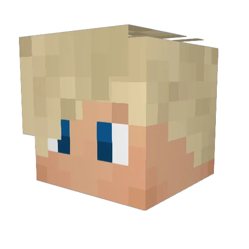 zFxbri Minecraft avatar head, 3D render