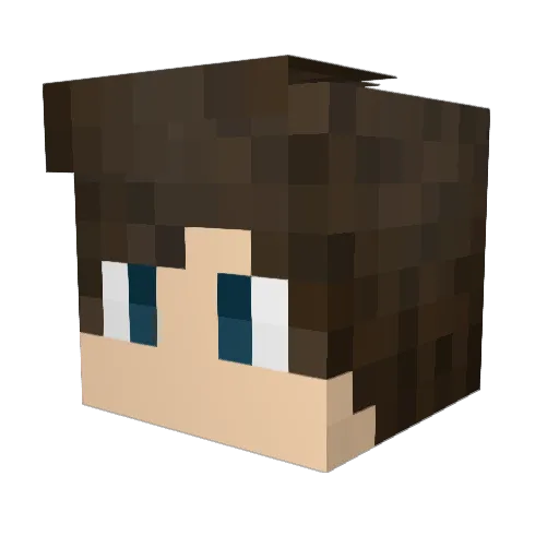 zGGabo Minecraft avatar head, 3D render