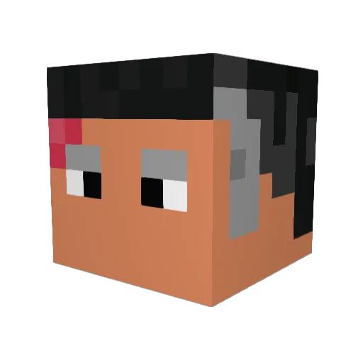 zGLostBoy Minecraft avatar head, 3D render