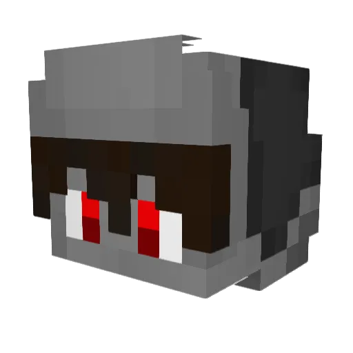 zGabey Minecraft avatar head, 3D render