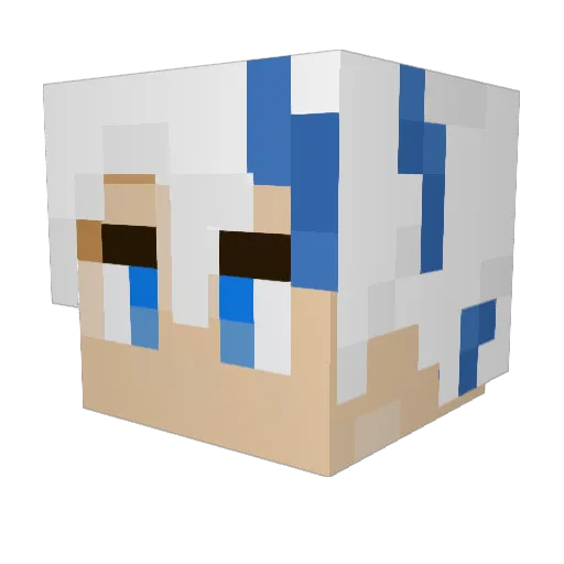 zGabrielTW Minecraft avatar head, 3D render