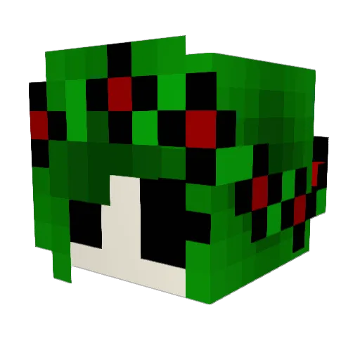 zGeeah Minecraft avatar head, 3D render