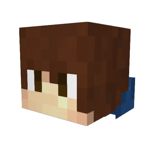 zGhosTz Minecraft avatar head, 3D render