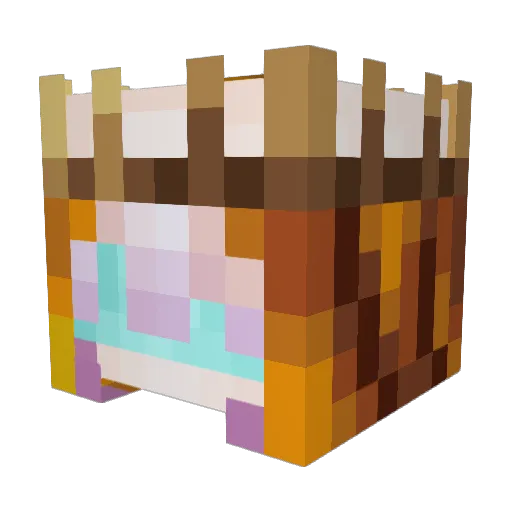 zGiyu Minecraft avatar head, 3D render