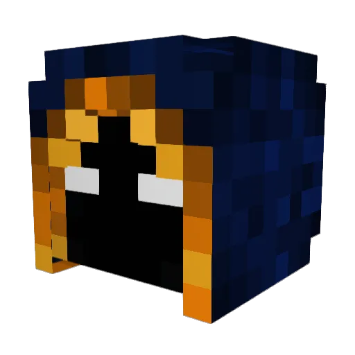 zGloxk Minecraft avatar head, 3D render