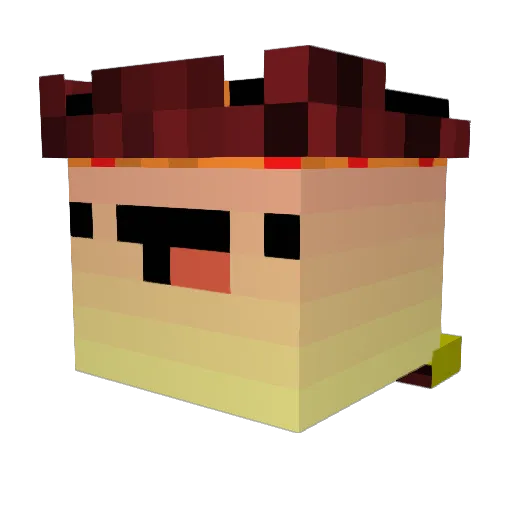 zGoku42 Minecraft avatar head, 3D render