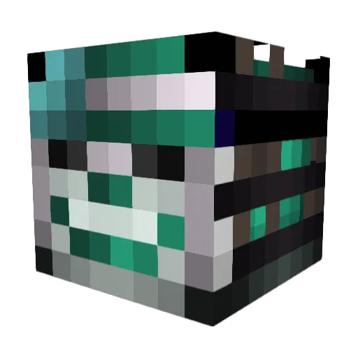 zGottHits Minecraft avatar head, 3D render