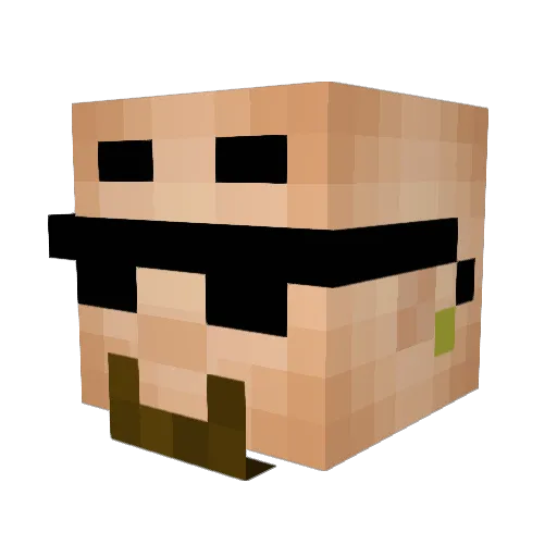 zGotta Minecraft avatar head, 3D render