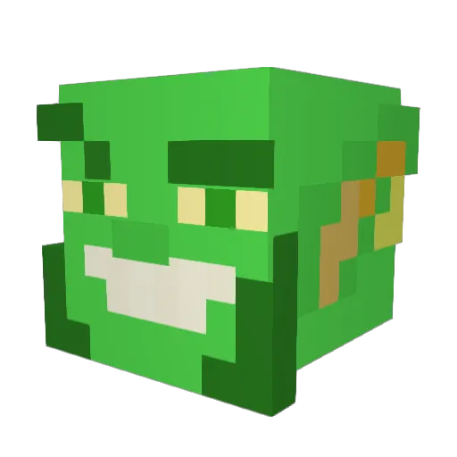 zGuaapo Minecraft avatar head, 3D render