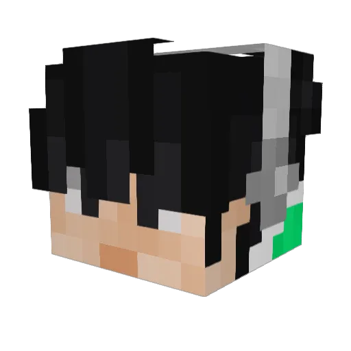 zGustavOz Minecraft avatar head, 3D render