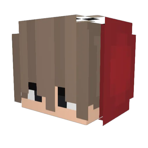 zGxd Minecraft avatar head, 3D render