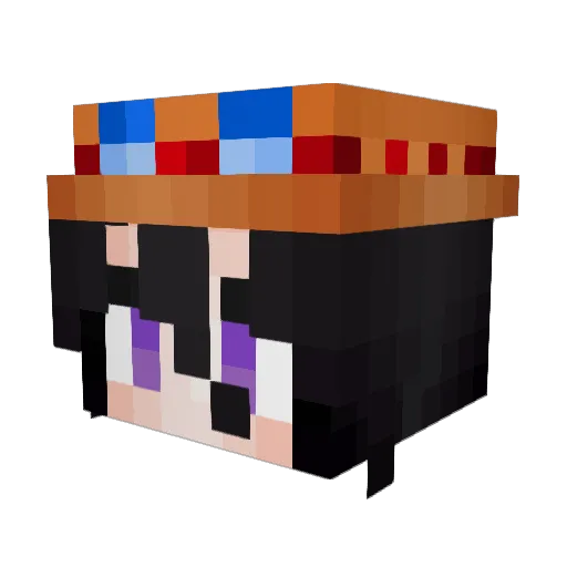 zGzar Minecraft avatar head, 3D render