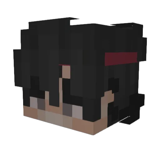 zHD1 Minecraft avatar head, 3D render