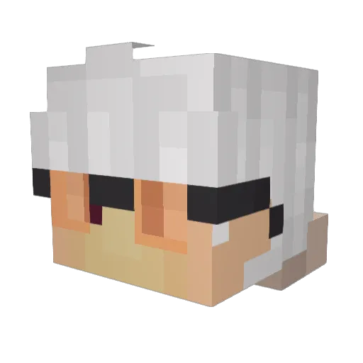 zHamster_ Minecraft avatar head, 3D render