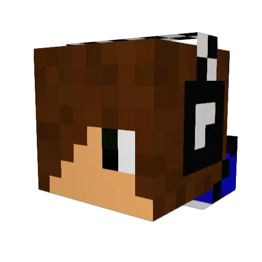zHarday Minecraft avatar head, 3D render