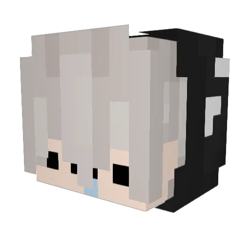 zHyzn Minecraft avatar head, 3D render