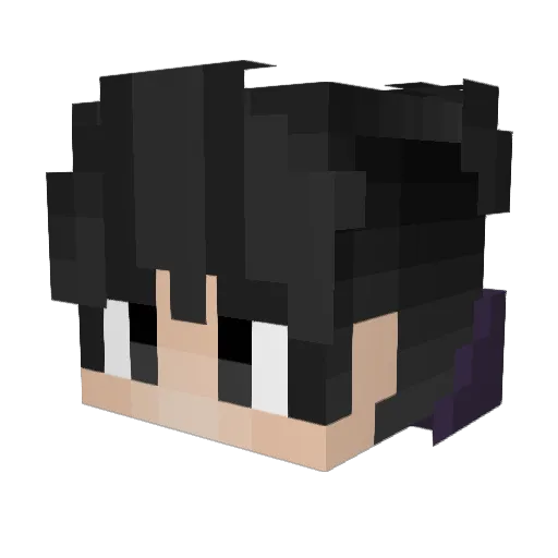 zIKaido Minecraft avatar head, 3D render
