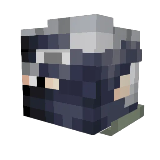 zIReenox Minecraft avatar head, 3D render