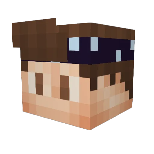 zIViitaax Minecraft avatar head, 3D render